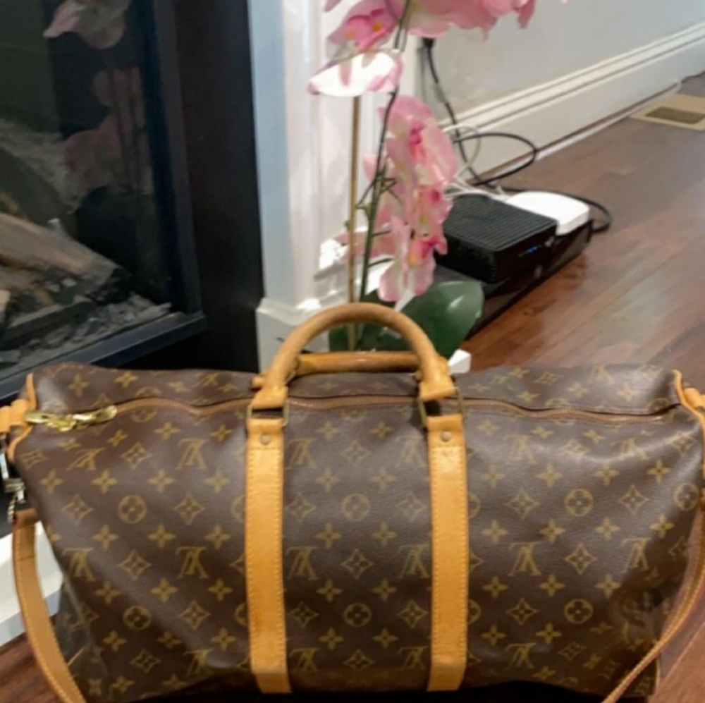 Louis Vuitton duffle bag Brown & beige